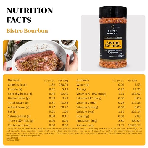 Bistro Bourbon Spice | Recipe in a Bottle | Premium Blend Spice ...