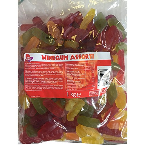 Red Band Winegum Assortment 1 Kilo Bag 2.2 Lbs