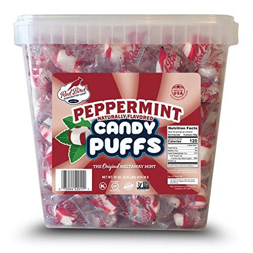 Red Bird Soft Peppermint Candy Puffs 52 oz Tub, Mints are Indivi... Red Bird Soft Peppermint Candy Puffs 52 oz Tub, Mints are Indivi...