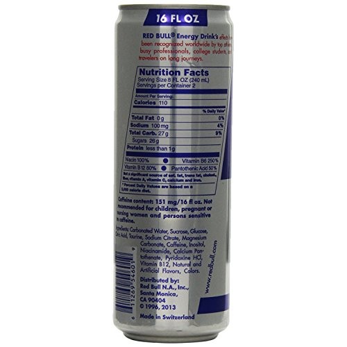 Red Bull Energy Drink, 16 Ounce Pack Of 8