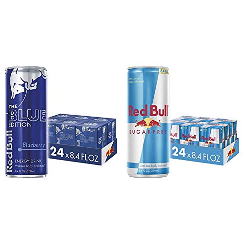 Red Bull Energy Drink, Blueberry, 24 Pack Of 8.4 Fl Oz, Blue Edi