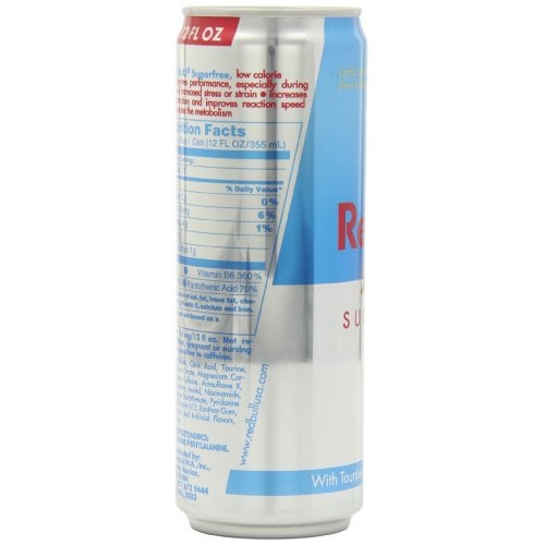 Red Bull Energy Drink, Sugar Free, 12 Fl Oz