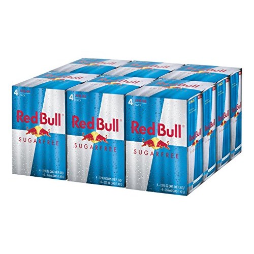 Red Bull Energy Drink, Sugar Free, Sugarfree, 12 Fl Oz 24 Count