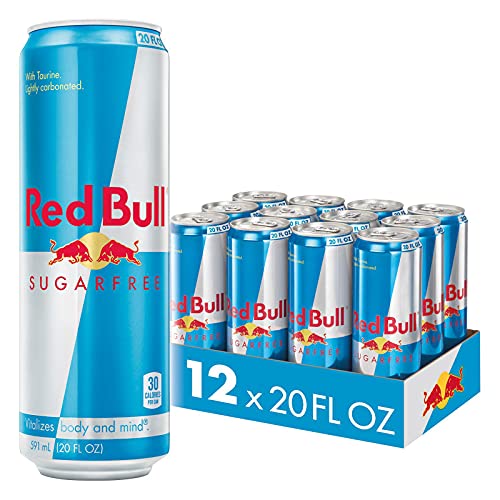 Red Bull Sugar Free Energy Drink, 20 Fl Oz 12 Count