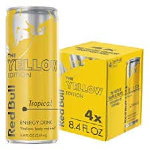 Red Bull - Tropical Yellow Edition Energy Drink 8.4 Oz Cans-4