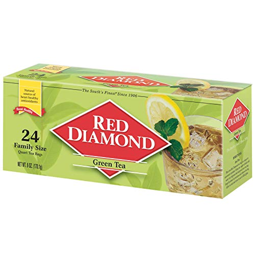 Red Diamond Green Tea Bags, Family Size Tea Bags, Delicious and ...
