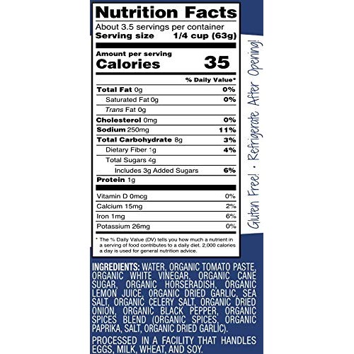 Red Duck Organic Cocktail Sauce - Gluten-Free, All Natural 8.5 Oz