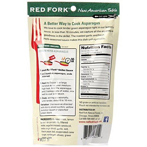 Red Fork Lemon Herb Asparagus Skillet Sauce, Lemon Herb Asparagu