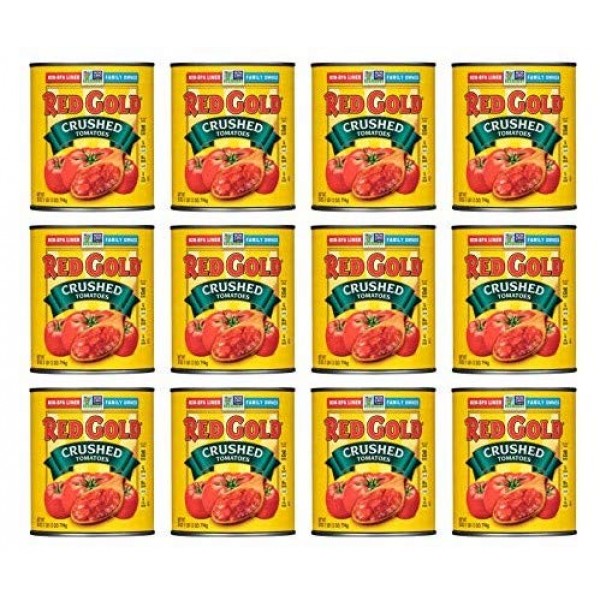 Red Gold Crushed Tomatoes, 28 Ounce Pack Of 12