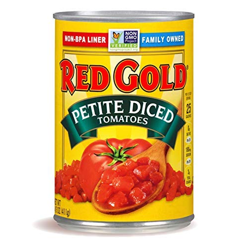 Red Gold Petite Diced Tomatoes, 14.5Oz Can Pack Of 12