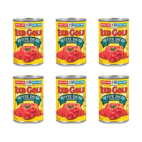 Red Gold Petite Diced Tomatoes, 14.5Oz Can Pack Of 6