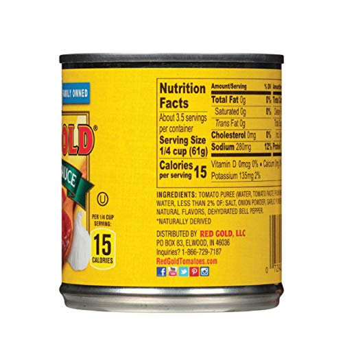 Red Gold Tomato Sauce, Vine-Ripened Tomatoes, Kosher And Gluten