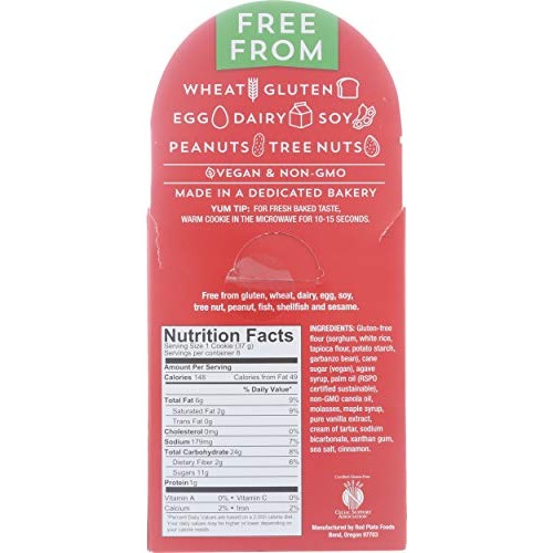 RED PLATE FOODS Snickerdoodle Cookies 8 Count, 10.5 OZ