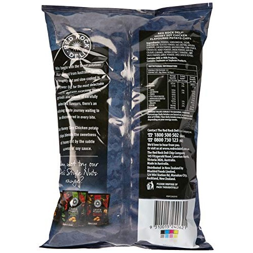 Red Rock Deli Honey Soy Chicken Potato Chips, 12 X 165 Grams Red Rock Deli Honey Soy Chicken Potato Chips, 12 X 165 Grams