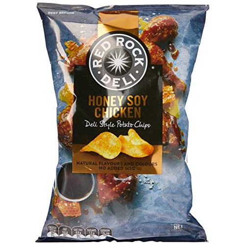 Red Rock Deli Honey Soy Chicken Potato Chips, 12 X 165 Grams Red Rock Deli Honey Soy Chicken Potato Chips, 12 X 165 Grams