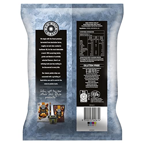 Red Rock Chip Sea Salt 165g