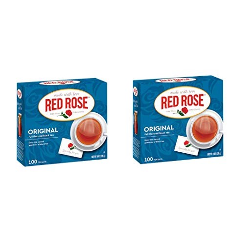 Red Rose Original Premium Blended Tea 100 Ct Pack Of 2