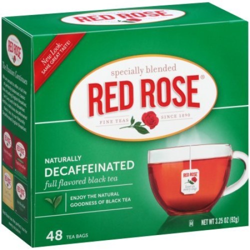 Red Rose Decaffeinated Tea, 48 Count Pack Of 4