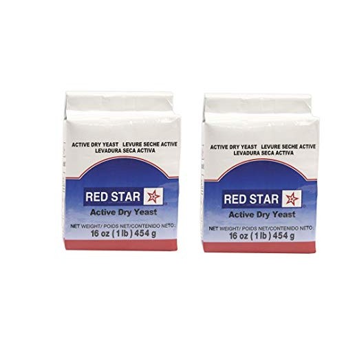 Red Star Active Dry Yeast 16 Oz 1 Pound Size, 2 Pack, Limited