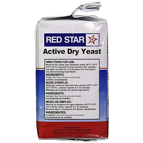 Active Dry Yeast, 2 Pound Pouch 2-Pack