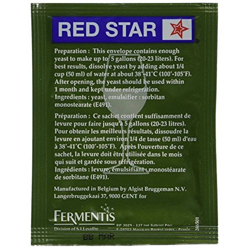 Red Star Cote Des Balances Wine Yeast Pack Of 10