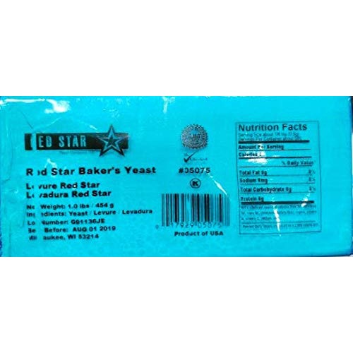 Red Star Bakers Yeast 1 Lb 160Z Kosher And Halal