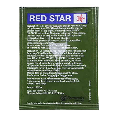 Red Star Cote des Blanc Wine Yeast, 5g - 5-Pack