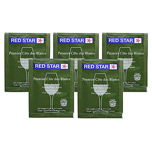 Red Star Cote des Blanc Wine Yeast, 5g - 5-Pack