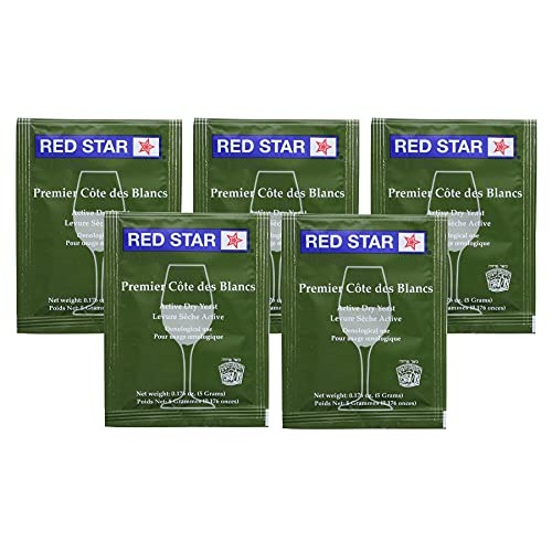 Red Star Cote des Blanc Wine Yeast, 5g - 5-Pack