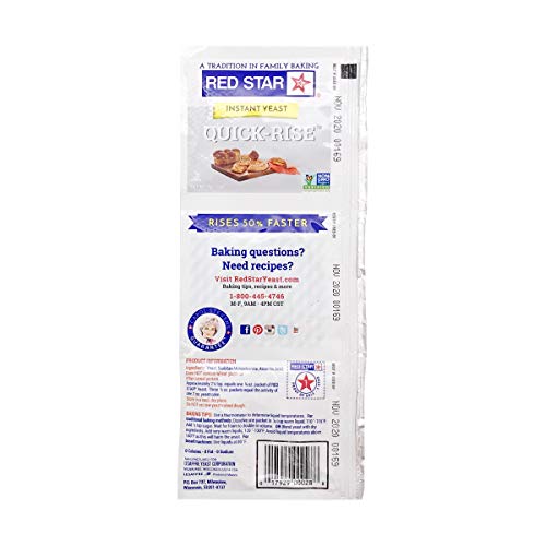 Red Star Instant Quick Rise Dry Yeast, 3 ct