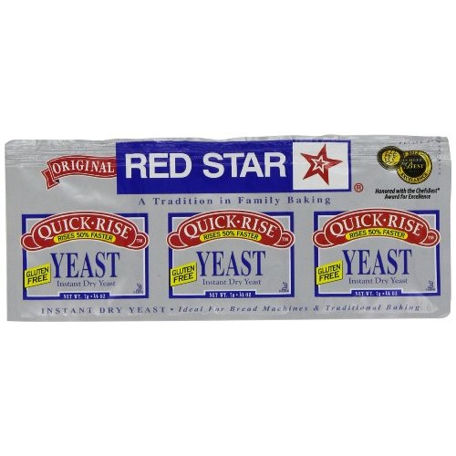 Red Star Quick Rise Yeast, 3/4-Ounce Pack of 9