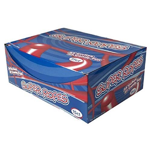 Super Ropes 34 Individually Wrapped Rope, 2Oz 15 Pack, Red Li Super Ropes 34 Individually Wrapped Rope, 2Oz 15 Pack, Red Li