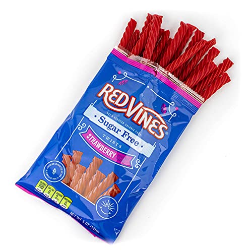 Red Vines Sugar Free Licorice, Strawberry Flavor, 5Oz Bags 12 P