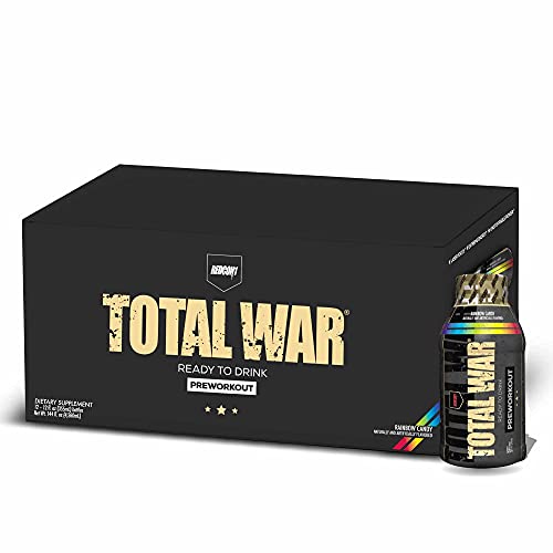 Redcon1 - Total War Rtd - Ready To Drink Liquid Preworkout - Cas