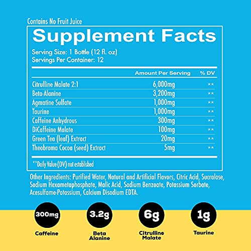 Redcon1 - Total War Rtd - Ready To Drink Liquid Preworkout - Cas