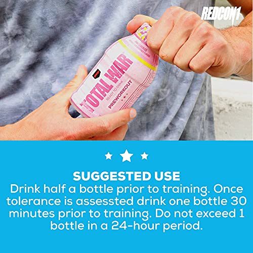 Redcon1 - Total War Rtd - Ready To Drink Liquid Preworkout - Cas