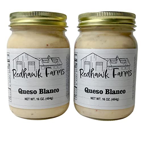 Redhawk Farms Queso Blanco Dip - Creamy White Cheese Dip With Ho...