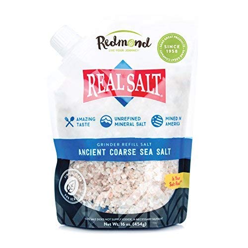 Redmond Real Salt- Natures First Sea Salt- Coarse Salt- Grinder