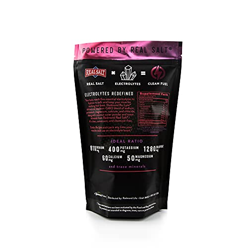 Redmond Re-Lyte Electrolyte Drink Mix Mixed Berry, 30 Stick Packs