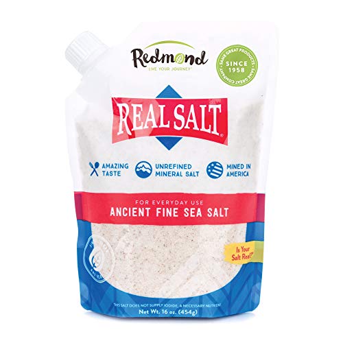 Redmond Real Salt - Ancient Fine Sea Salt, Unrefined Mineral Sal