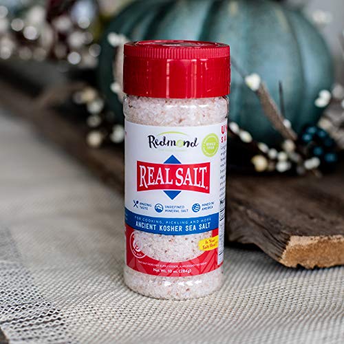 Redmond Real Salt - Natural Unrefined Sea Salt, 10Oz Fine Salt S