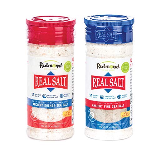 Redmond Real Salt - Natural Unrefined Sea Salt, 10Oz Fine Salt S