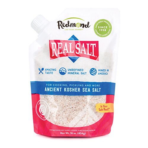 Redmond Real Salt - Natural Unrefined Sea Salt, Kosher Gift Bund