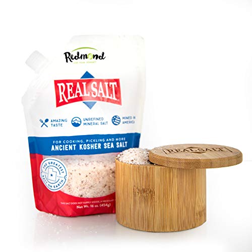 Redmond Real Salt - Natural Unrefined Sea Salt, Kosher Gift Bund