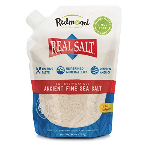 Redmond Real Sea Salt - Natural Unrefined Organic Gluten Free Fi