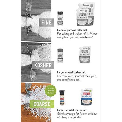 Redmond Real Sea Salt - Natural Unrefined Organic Gluten Free Co