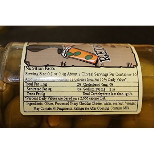 Martini Olives Stuffed With Cheddar Cheese 2 Jars