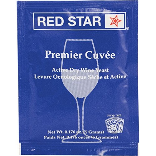 Dry Wine Yeast - Redstar Premier Cuvee 5 G Pack Of 25