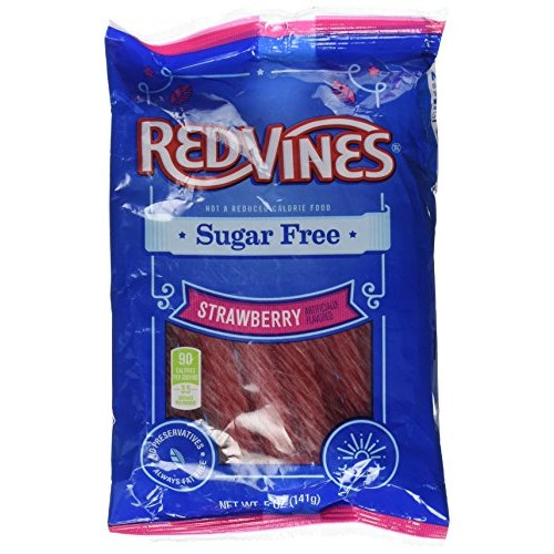 Red Vines Sugar Free Strawberry Licorice Twists, 5 Oz