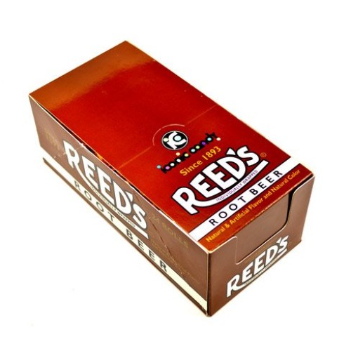 Reeds Hard Candy Root Beer Rolls - 24 / Box